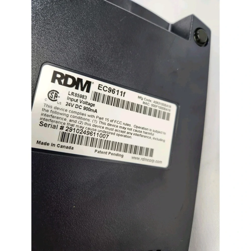RDM EC9600i SF Check Reader Scanner Incl Cords And Quick‎ Start Guide Heavy Duty